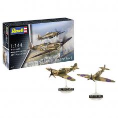 Maquettes Avions Micro Wings : Spitfire Mk.I & Hurricane Mk.I  1:144