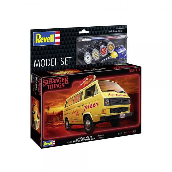 Maquette Model Set : Van Stranger Things - VW T3 Bus Surfer Boy - Revell-67725