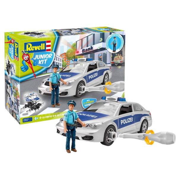 Maqueta de vehículo Junior Kit: Coche de policía con carácter - Revell-00820
