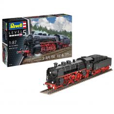 Maquette train : Locomotive S3/6 BR18 avec tender