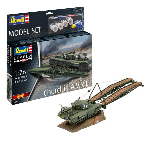 Maquette char de guerre : Churchill A.V.R.E. - Revell-63297