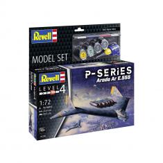 Maquette avion : Model Set Arado Ar E.555 - P-Series Maquette Revell avec accessoires de base