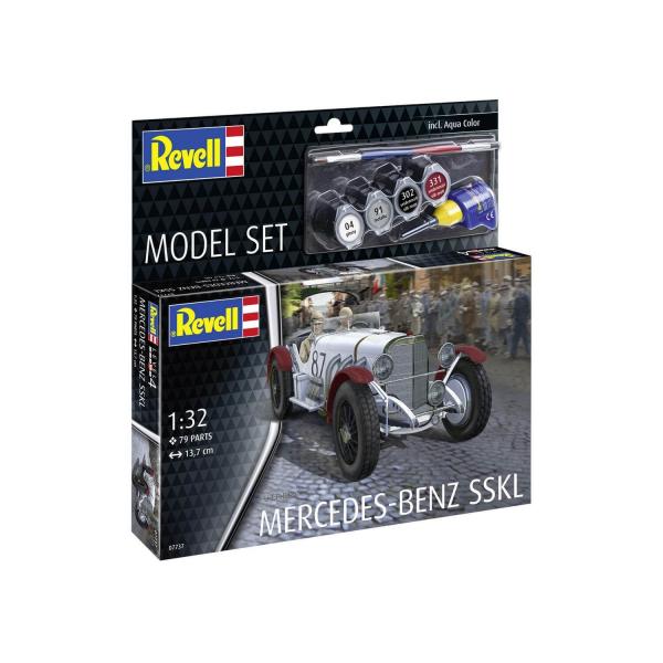 Maquette voiture : Model Set Mercedes-Benz SSKL Maquette Revell avec accessoires de base - Revell-67737