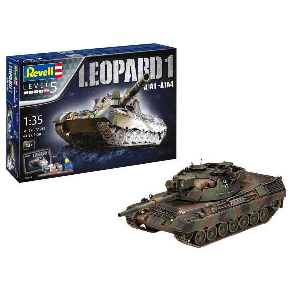 Maquette char Coffret cadeau : Leopard 1 A1A1-A1A4 - Revell-05656