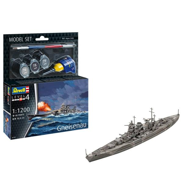 Maquette Bateau Militaire : Cuirassé Gneisenau - Revell-65181