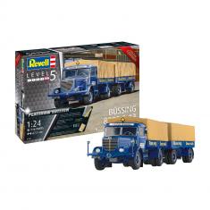 Maquette camion : Büssing 8000 S 13 mit Trailer Platinum Edition 