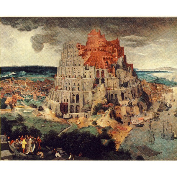 Puzzle 1000 pièces : La Tour de Babel, Pieter Brueghel - Ricordi-2801N16056G