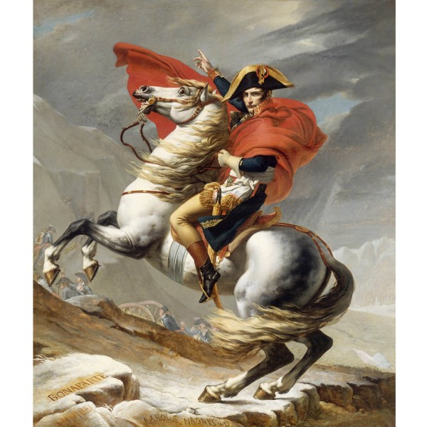 Puzzle 1500 pièces : Jacques Louis David : Bonaparte franchissant le Grand-Saint-Bernard - Ricordi-2901N26144