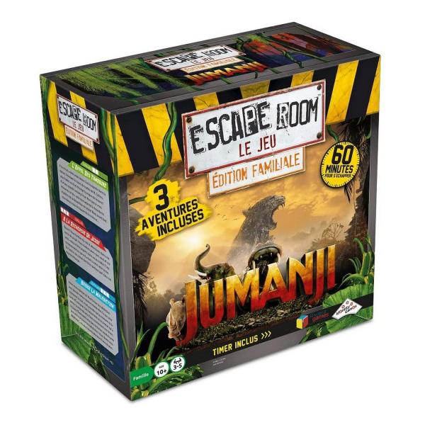 Escape Room le jeu- Edition familiale : Jumanji - Coffret 3 aventures - RivieraGames-5066
