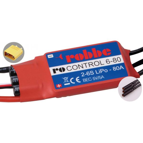Robbe Modellsport RO-CONTROL 6-80 2-6S -80(100A) 5V/5A SWITCH BEC contrôleur - 8710