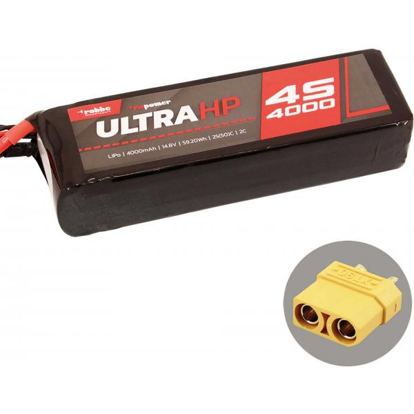 Robbe Modellsport RO-POWER ULTRA HP 4000MAH 14,8 VOLT 4S Batterie Lipo - 7345