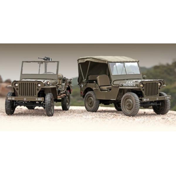 Capote tissu Jeep Willys 1/6 RocHobby - ROCC1031