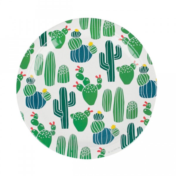 Assiettes Cactus x8 - MLD-ASCACT