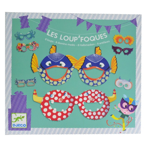 Pochette de Masques : Les Loup'Foques - Djeco-DJ02079