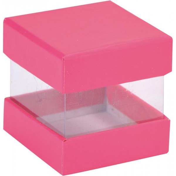 Boîte à Dragées Cube Fuchsia x 6 - 3615-15