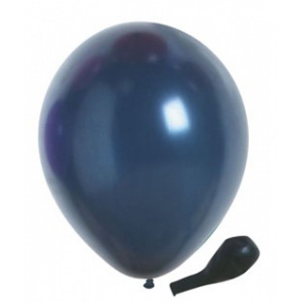 Sachet Ballon Bleu Foncé Métallisé x10 - BA19680CI