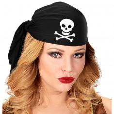 Calot Bandana de Pirate - Noir - Adulte