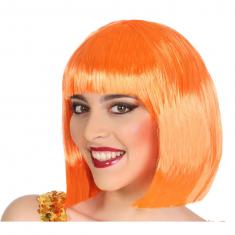 Perruque courte lisse - Orange