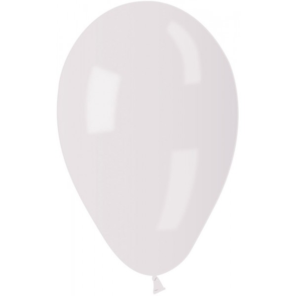 Sachet Ballon Blanc Métallisé x10 - BA19680BL