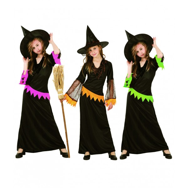 Costume d'Apprentie Sorcière avec Chapeau - 7/9 Ans - 5446-Parent