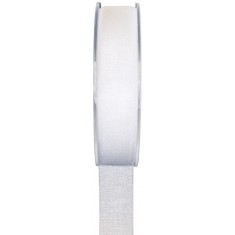 Ruban En Organdi - Blanc 25 mm