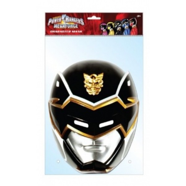 Masque en carton - Power Rangers Noir ™ - PWBLA01