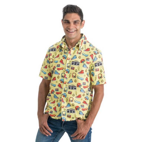 Chemise Année 90 Jaune - Homme - Parent-C4650