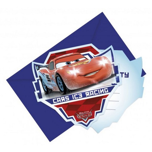 Invitations Cars Ice Racer© - Disney/Pixar© x6 - 84842