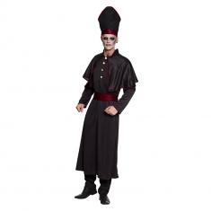 Costume prêtre sombre - Homme