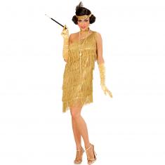 Costume Charleston pour femme année 20 robe vintage cabaret diva