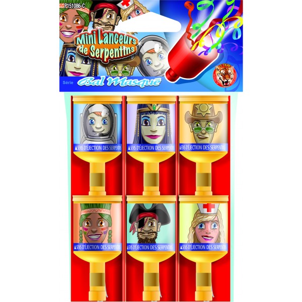 Poppers® personnages x6 - P151086