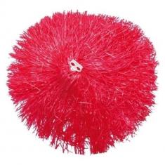 Pom pom plastique, 110 gr, rouge