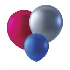 Ballons de Baudruche Multicolores Métal x50