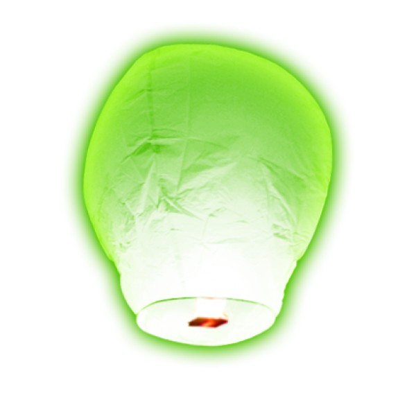 Lanterne Volante Balloon Vert Anis - 336