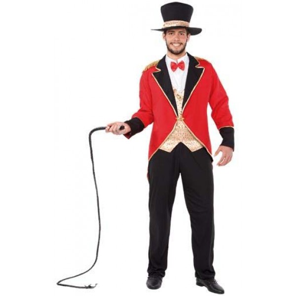 Veste Cirque Style Dompteur - Costume Halloween Adulte Médiéval - Velours Et Polyester, Taille M à 3XL - Pour Fête Déguisée, Carnaval