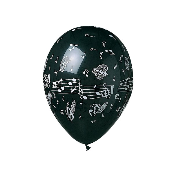 Sachet De 8 Ballons ''Notes De Musique'' - 0504