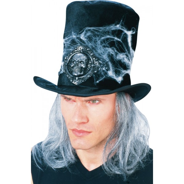 Chapeau Haut-de-forme avec Perruque - Halloween - I-49304
