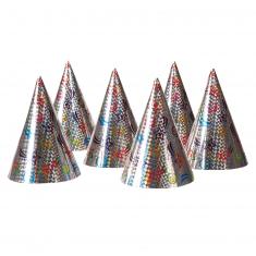 Set de 6 Chapeaux holographiques