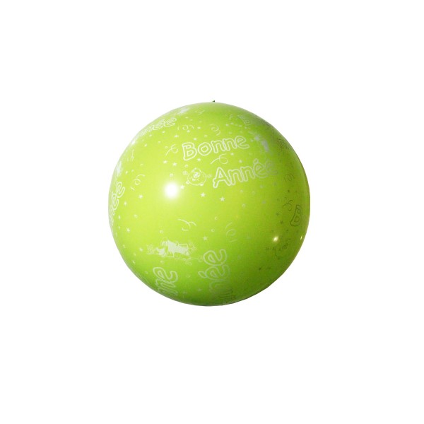 Ballon Vert Clair –  1M  '' Bonne Année'' - 32154VCL