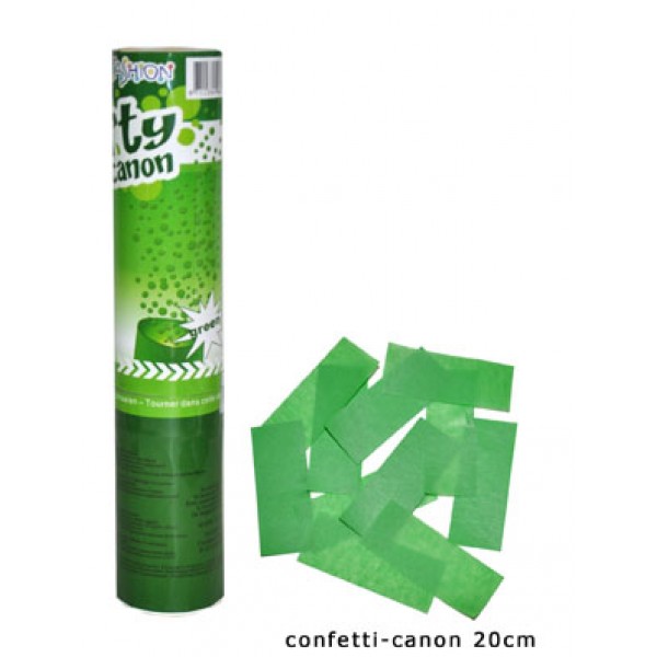 Canon à confettis vert - petit modèle - 66299
