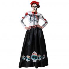 Déguisement squelette mexicain - Femme