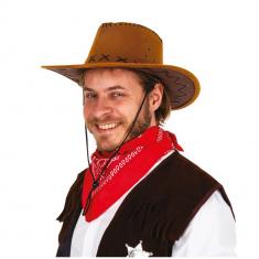 Achlibe Chapeau Cowboy Rétro Occidental Avec Plumes - Large Bord Feutre Pour Déguisement Et Fête