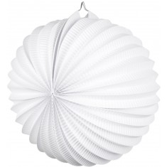 Lanterne Boule Papier Blanc x1