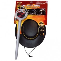 Kit Déguisement  Zorro™ (Accessoires Sous Blister)