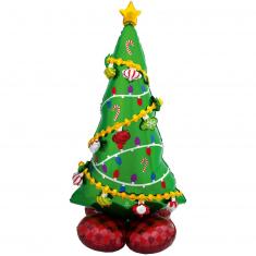 Ballon en aluminium : Arbre de Noel : 127 cm