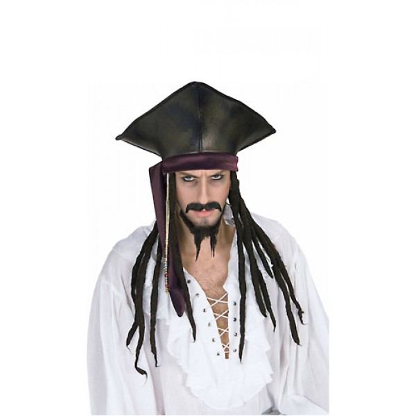 Chapeau De Pirate Avec Cheveux - I-49063