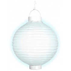 Lampion à LED 30 cm - Blanc
