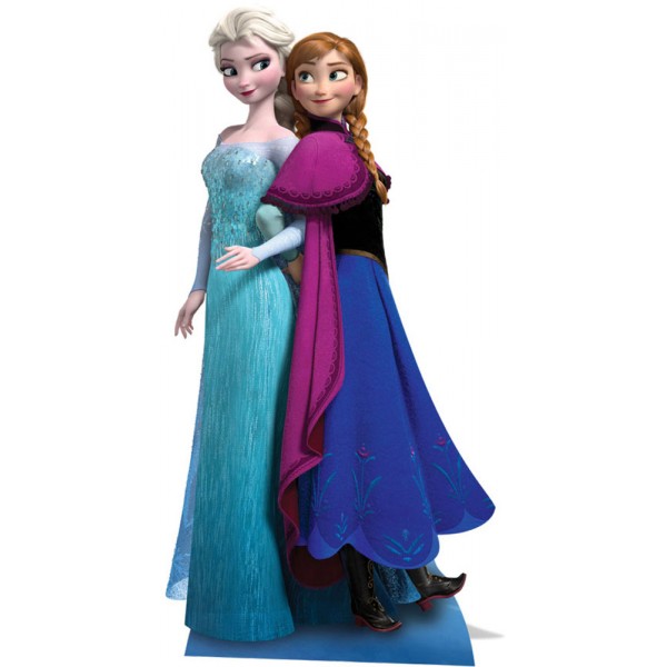 Figurine Géante Elsa et Anna Frozen™ La Reine des Neiges™ - STSC730