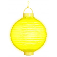 Lampion à LED 30 cm - Jaune