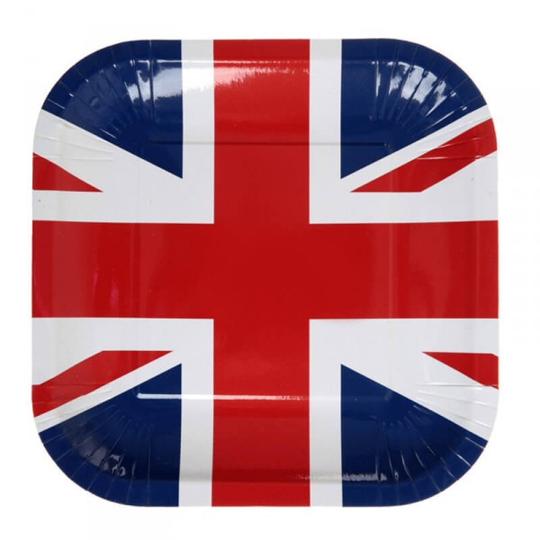 10 Assiettes Union Jack - 4102-99